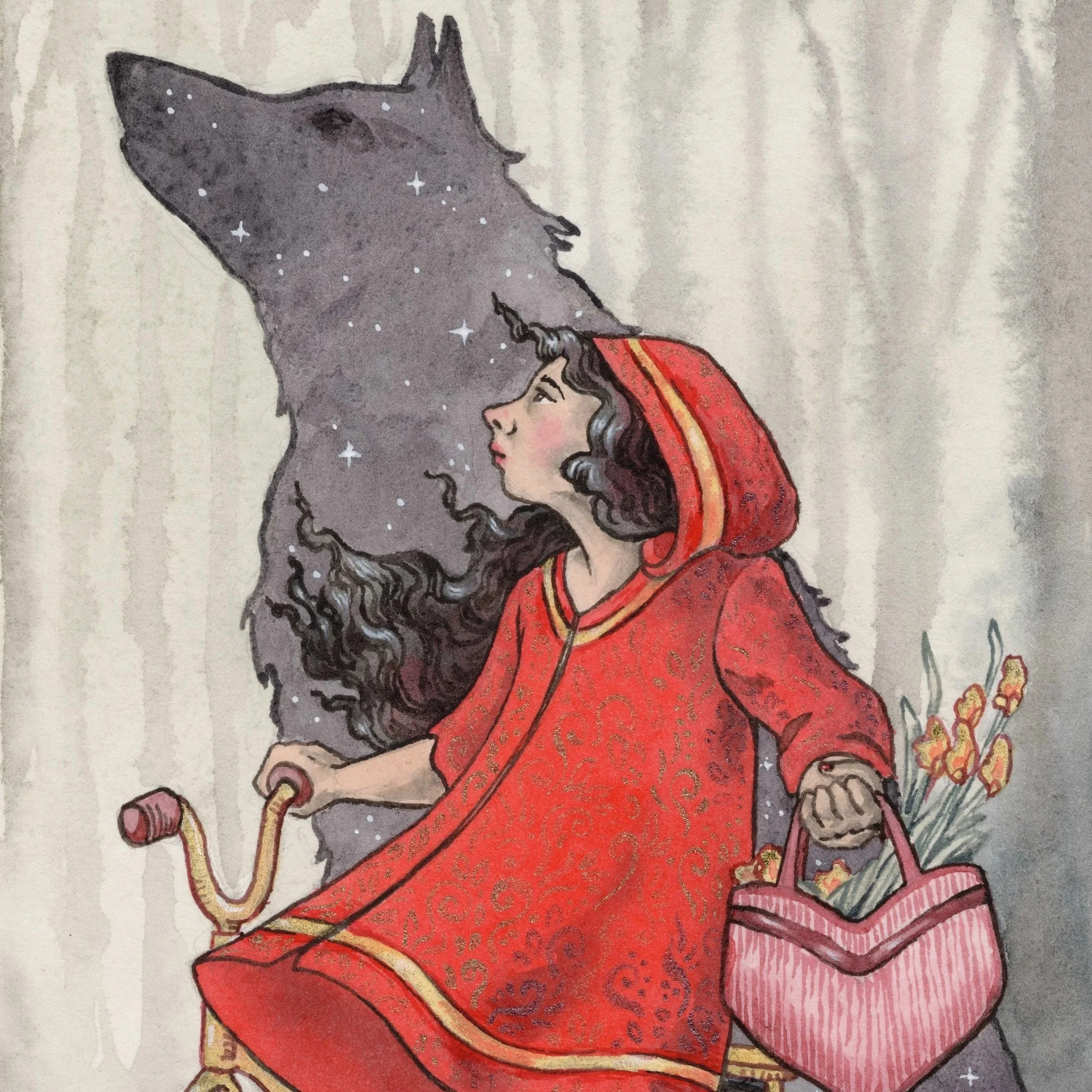 Watercolour and ink