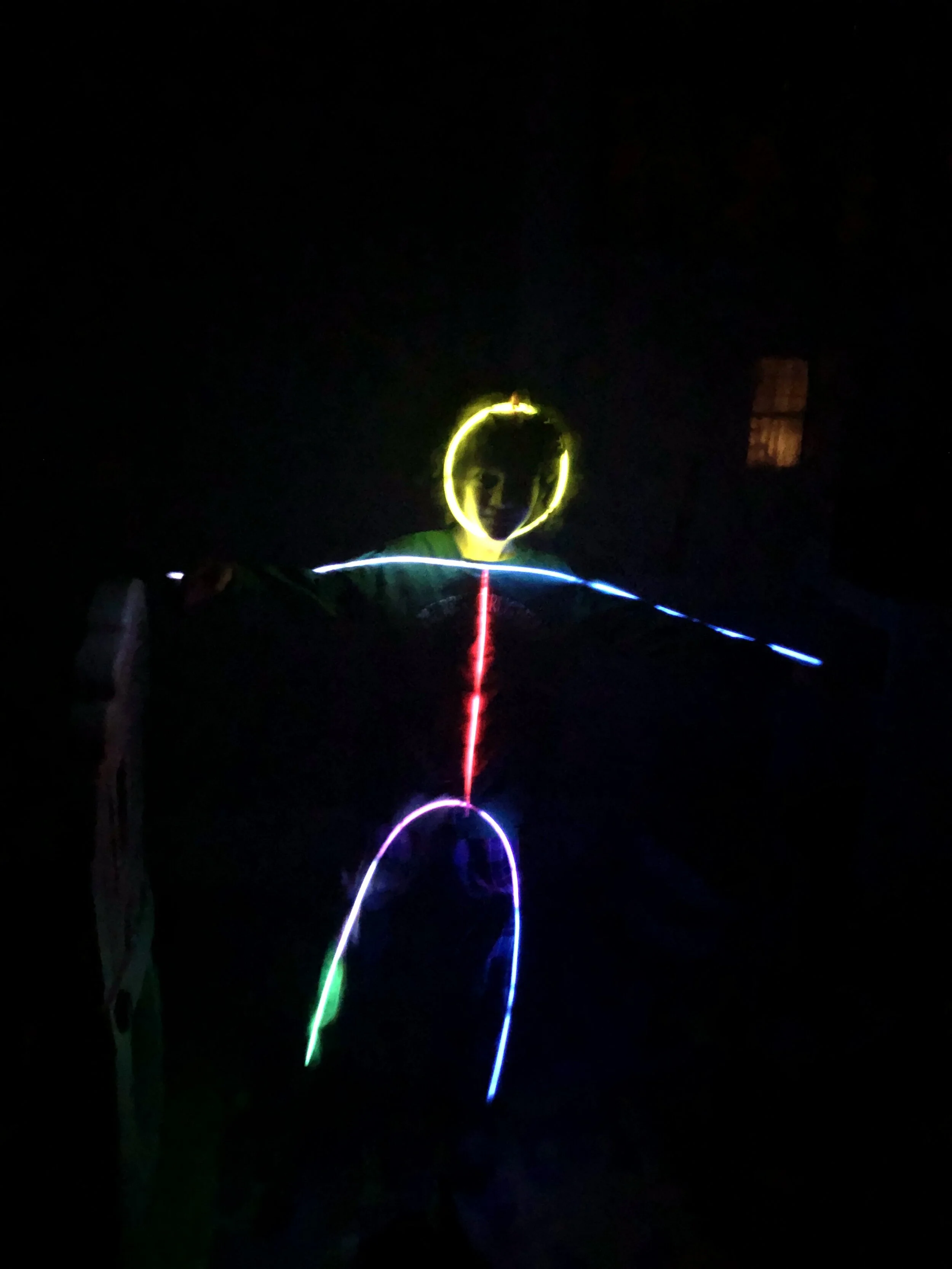 Day 34: Friday night fun, glow stick dancing, tantrums, and dirt