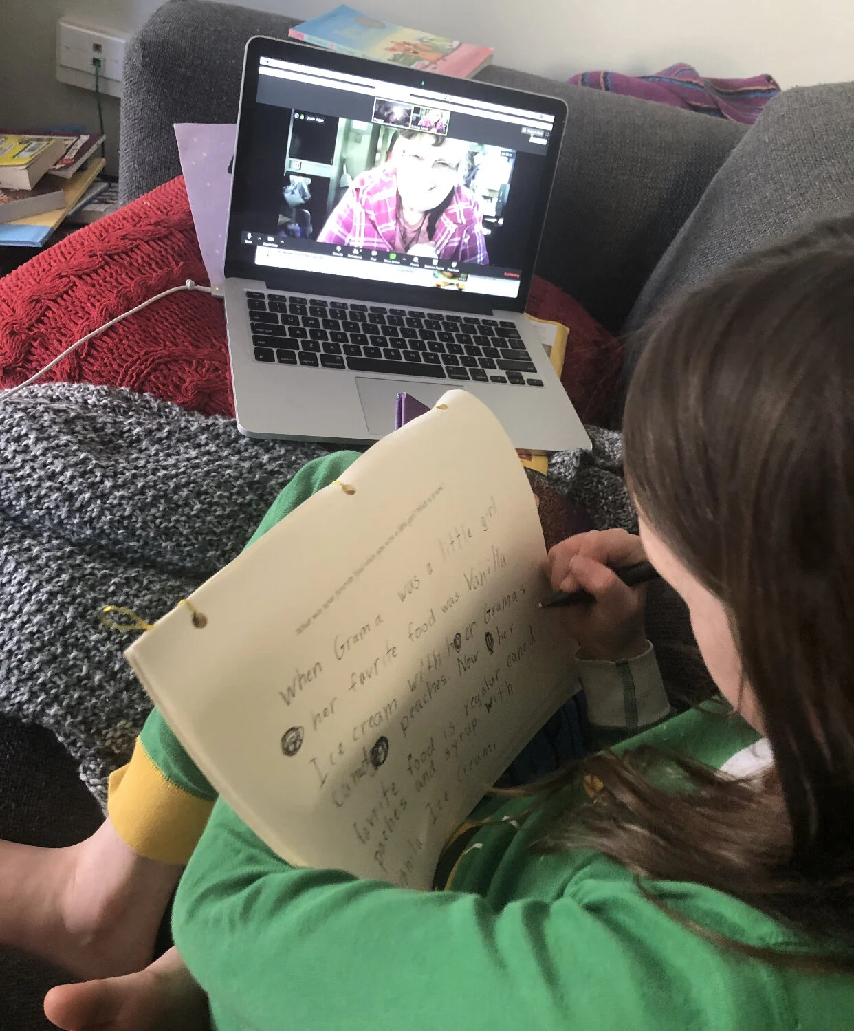 Day 46: Ice Painting, Interviewing Grandparents, Alone Time, and Independent Play