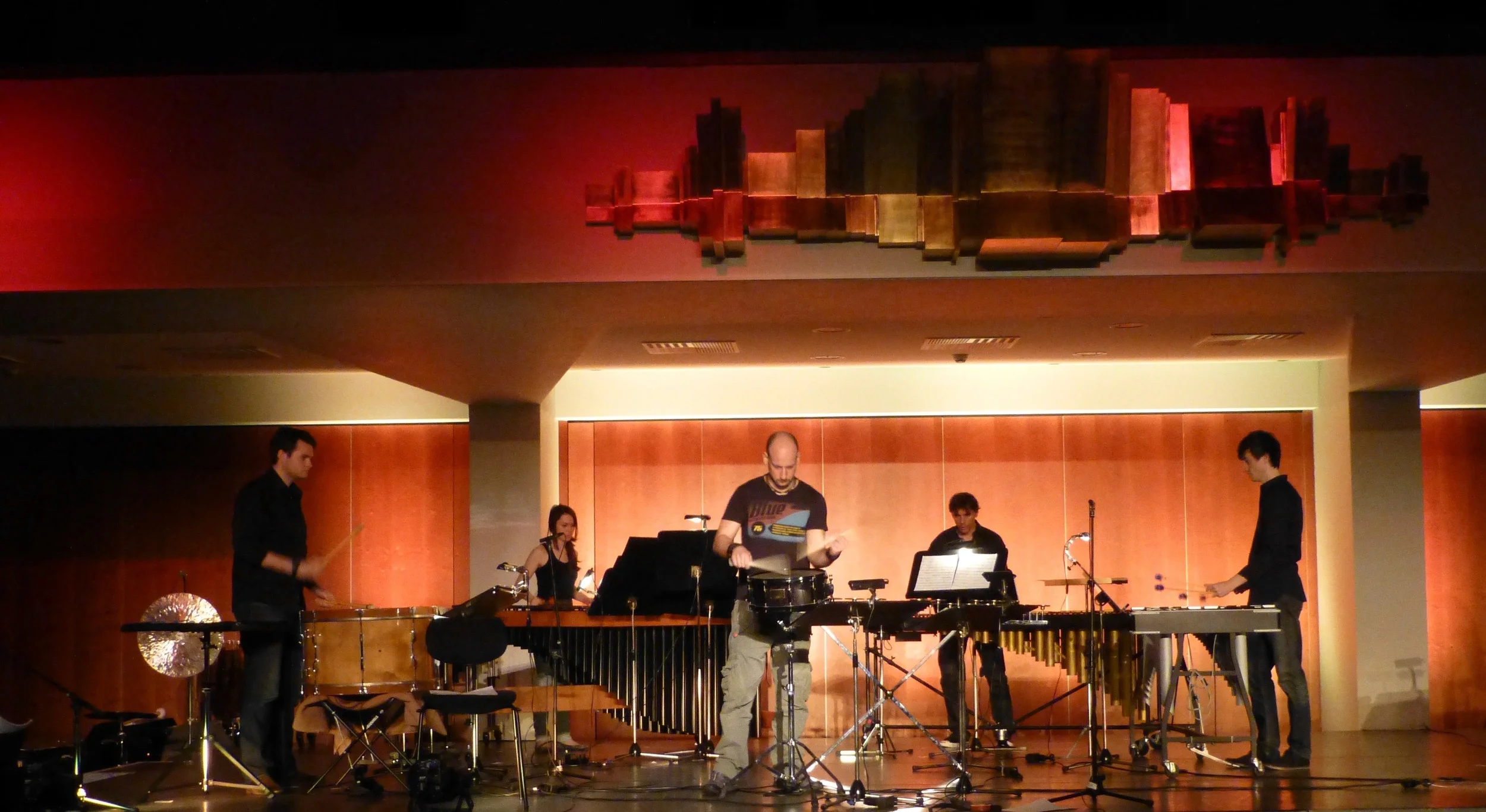 London Percussion at the Vaduzer Saal Liechtenstein with guest artist Max Naescher