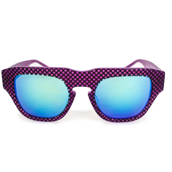 The Dagger Sunglasses in Micro Dotted Pink