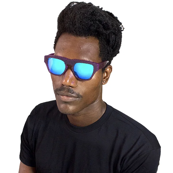 The Dagger Sunglasses in Micro Dotted Pink