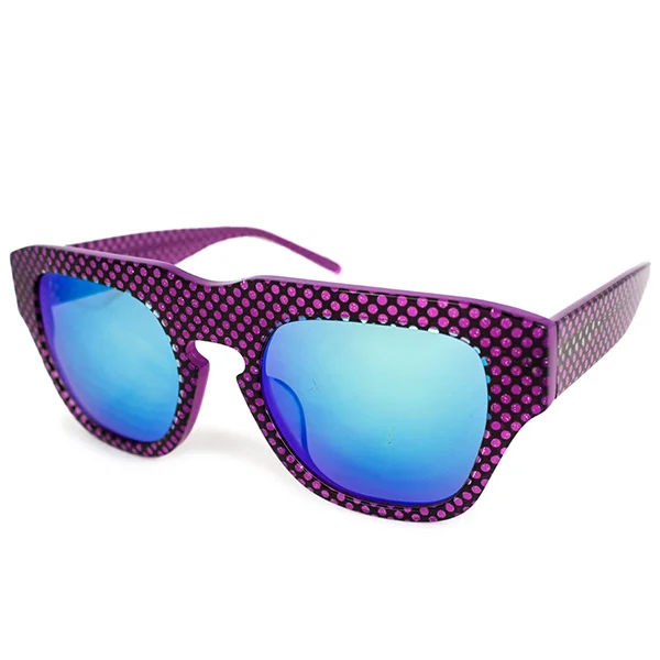 The Dagger Sunglasses in Micro Dotted Pink