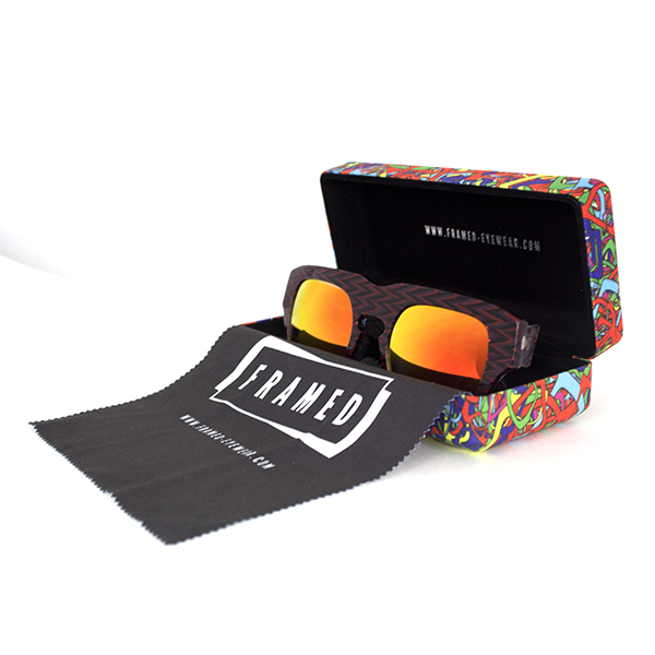 The Dagger Sunglasses in Zig Zag Red