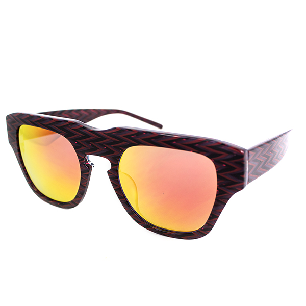 The Dagger Sunglasses in Zig Zag Red
