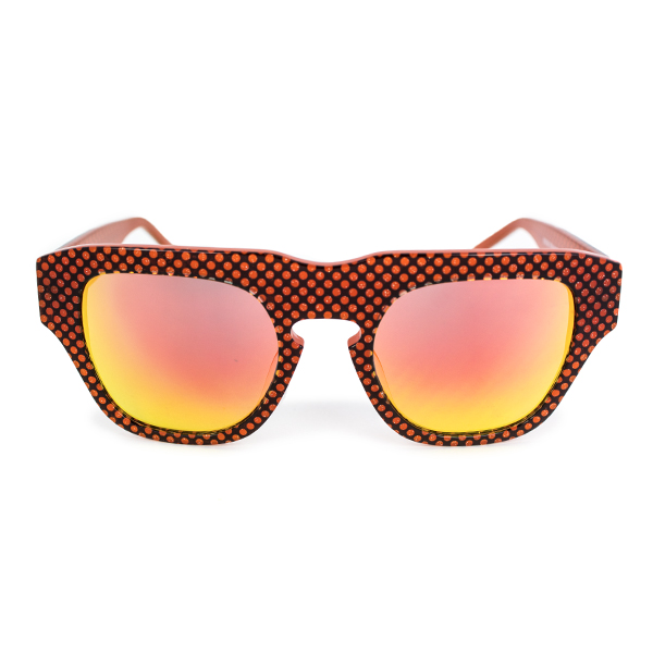 The Dagger Sunglasses in Micro Dotted Orange