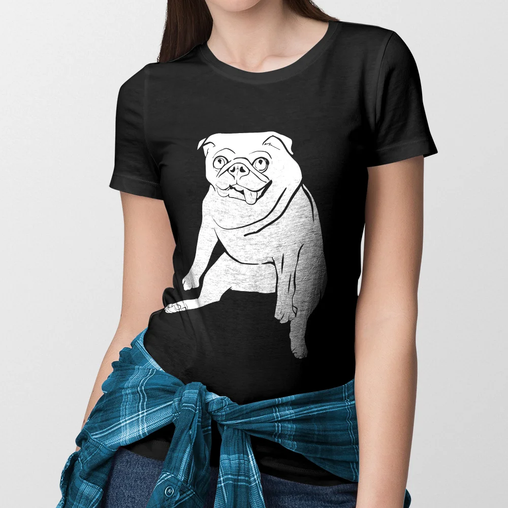 Clyde, Graphic Pug T-Shirt, Adult Sizes