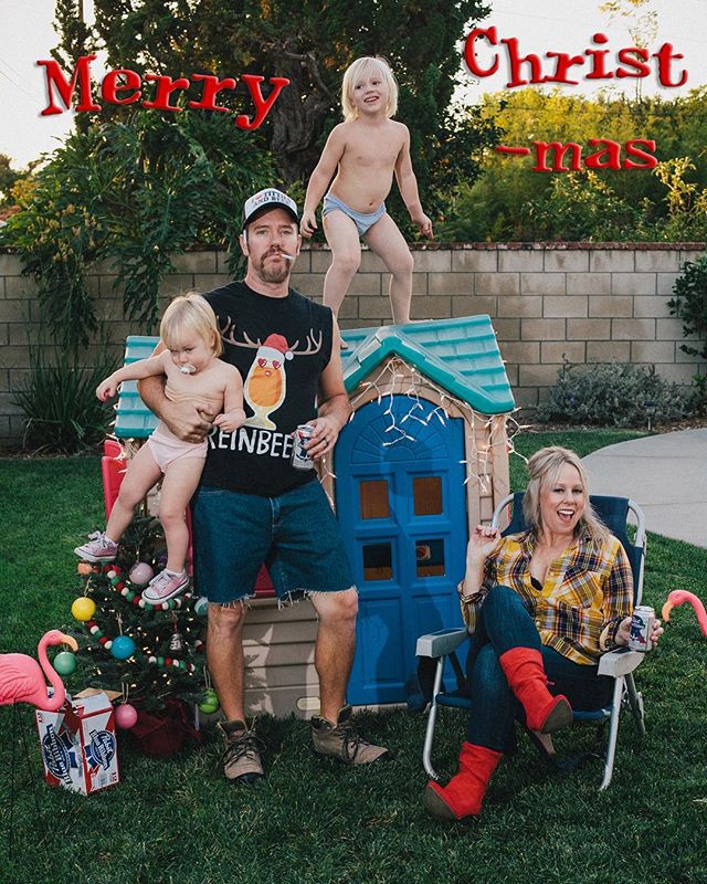 Merry Christmas to all, and to all a pack of reds and a PBR! 🎄🚬🍺 #ChristmasCard