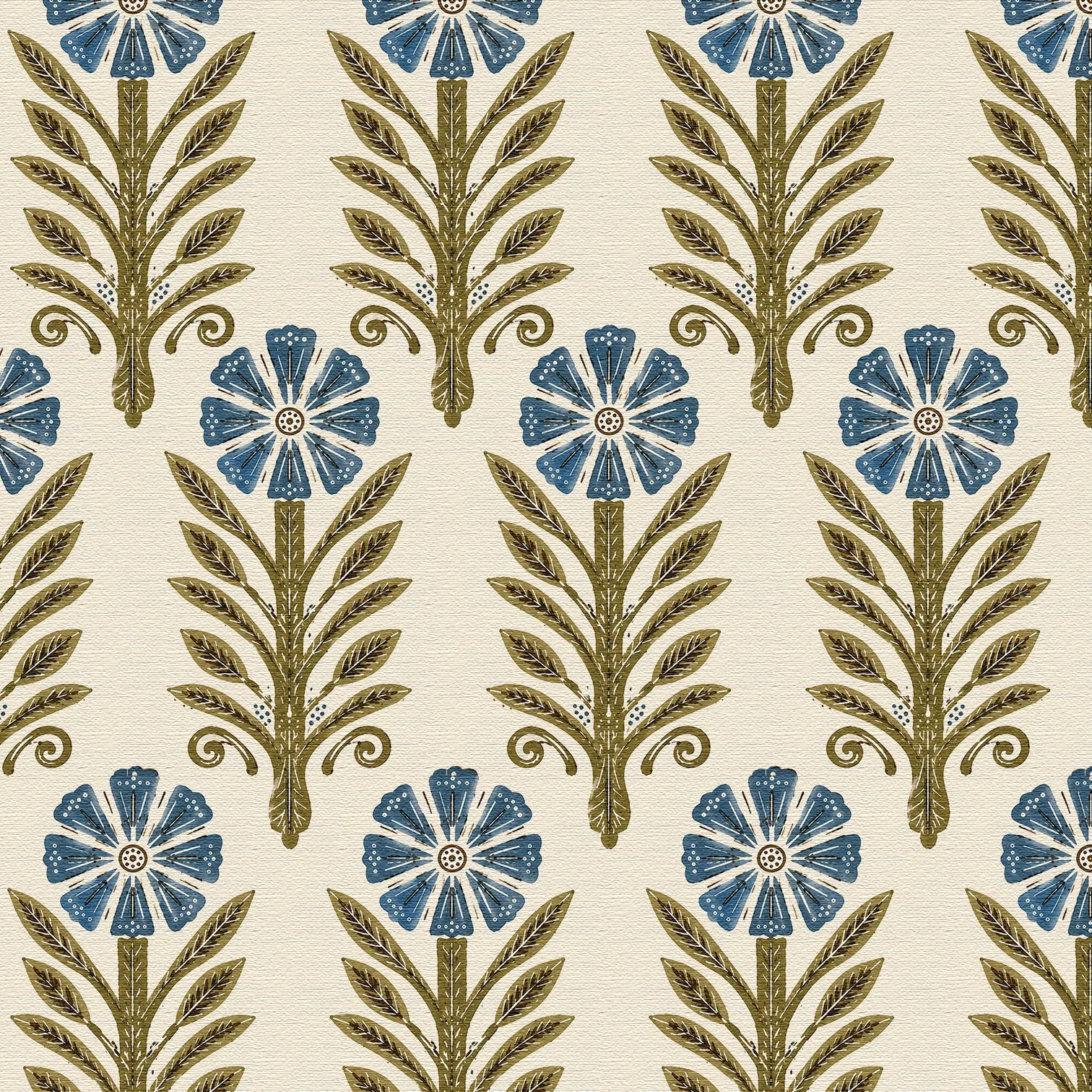 WILLOW BLOCKPRINT BLUE