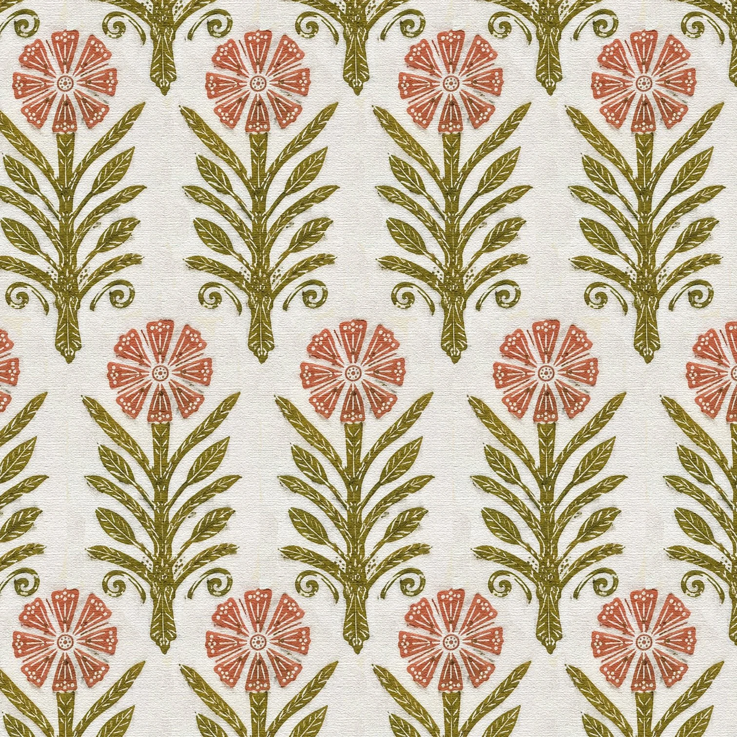 WILLOW BLOCKPRINT BRICK GREEN