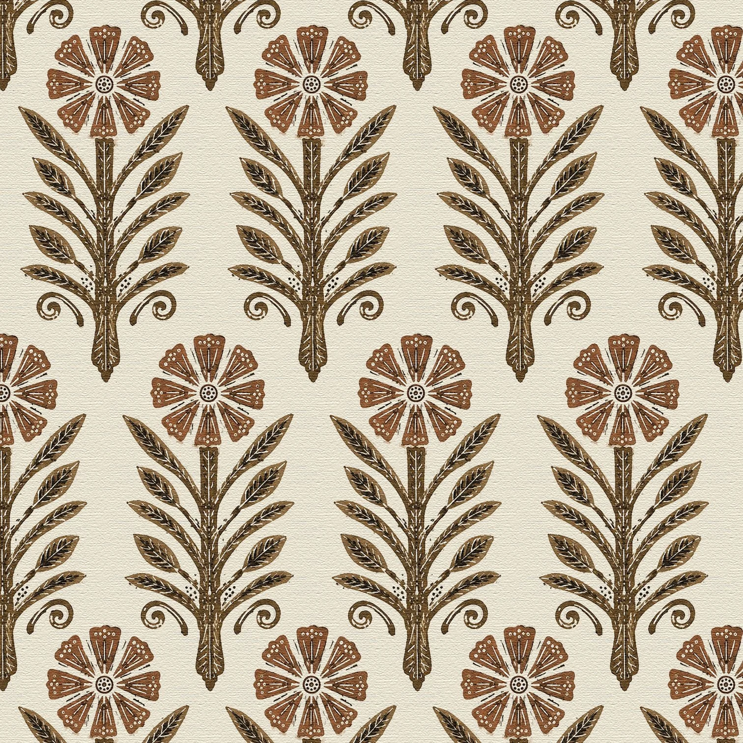 WILLOW BLOCKPRINT COCOA