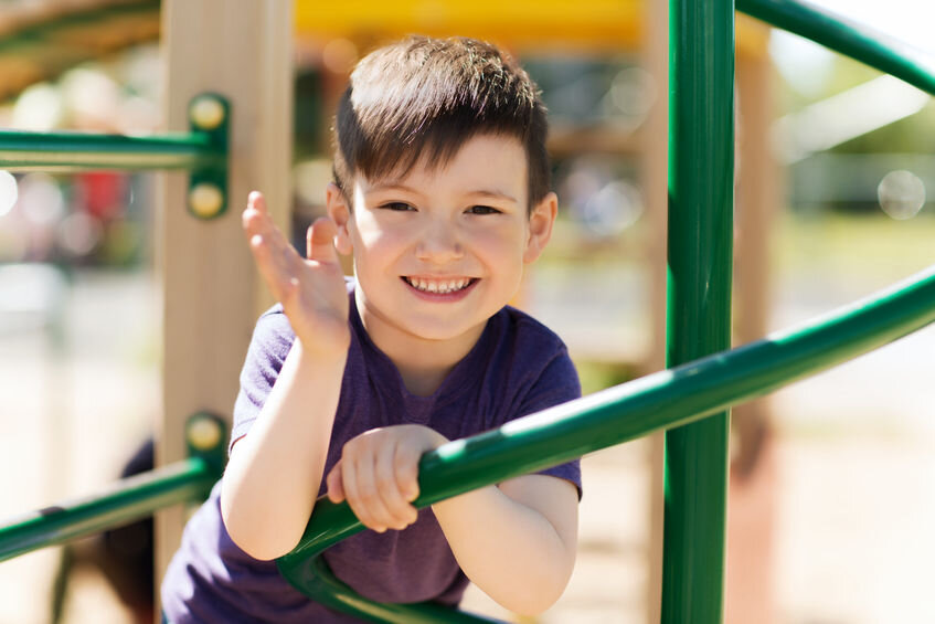 123RF Boy Waving on Play Equip 54224235_s.jpg