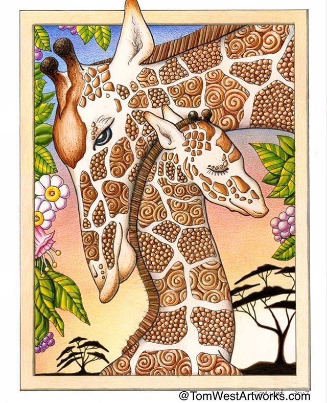 One of my favorite illustrations I created.
#giraffe #giraffes #natureart #illustration #motherandchild #colorpencil #colorpencildrawing #markerdrawing #originalart #love #sunsetart #pnw #pdx #pnwartist #pdxart #tomwestartworks