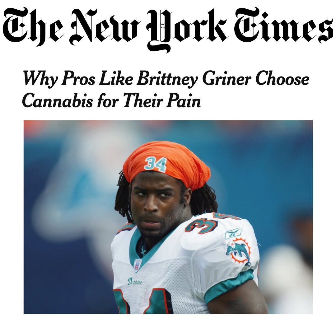 NFL Legend Ricky @williams hopes Britney Griner&rsquo;s situation will get people to think about those imprisoned in the United States for cannabis related offenses. Read his interview in the @nytimes on Brittney Griner, cannabis, and pain management