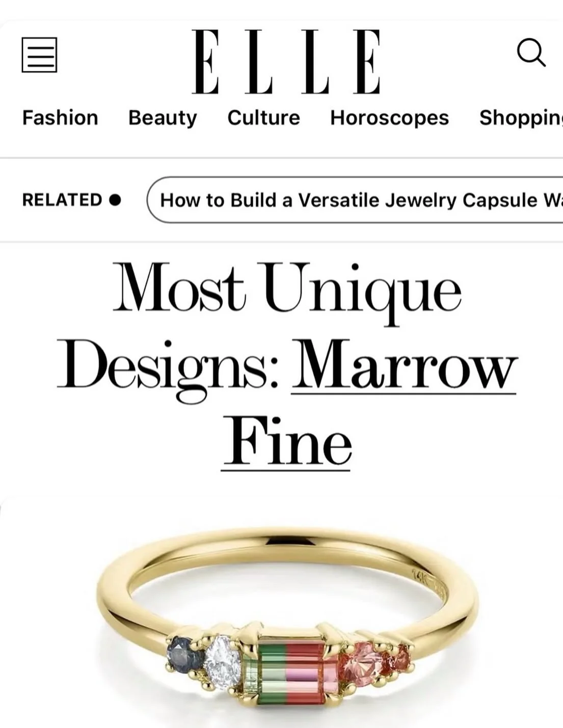 @elleusa official guide to lab grown diamonds featuring @marrowfine with the most unique designs 
.
.
.
#finejewelry #shopping #trends #bridal #fashion