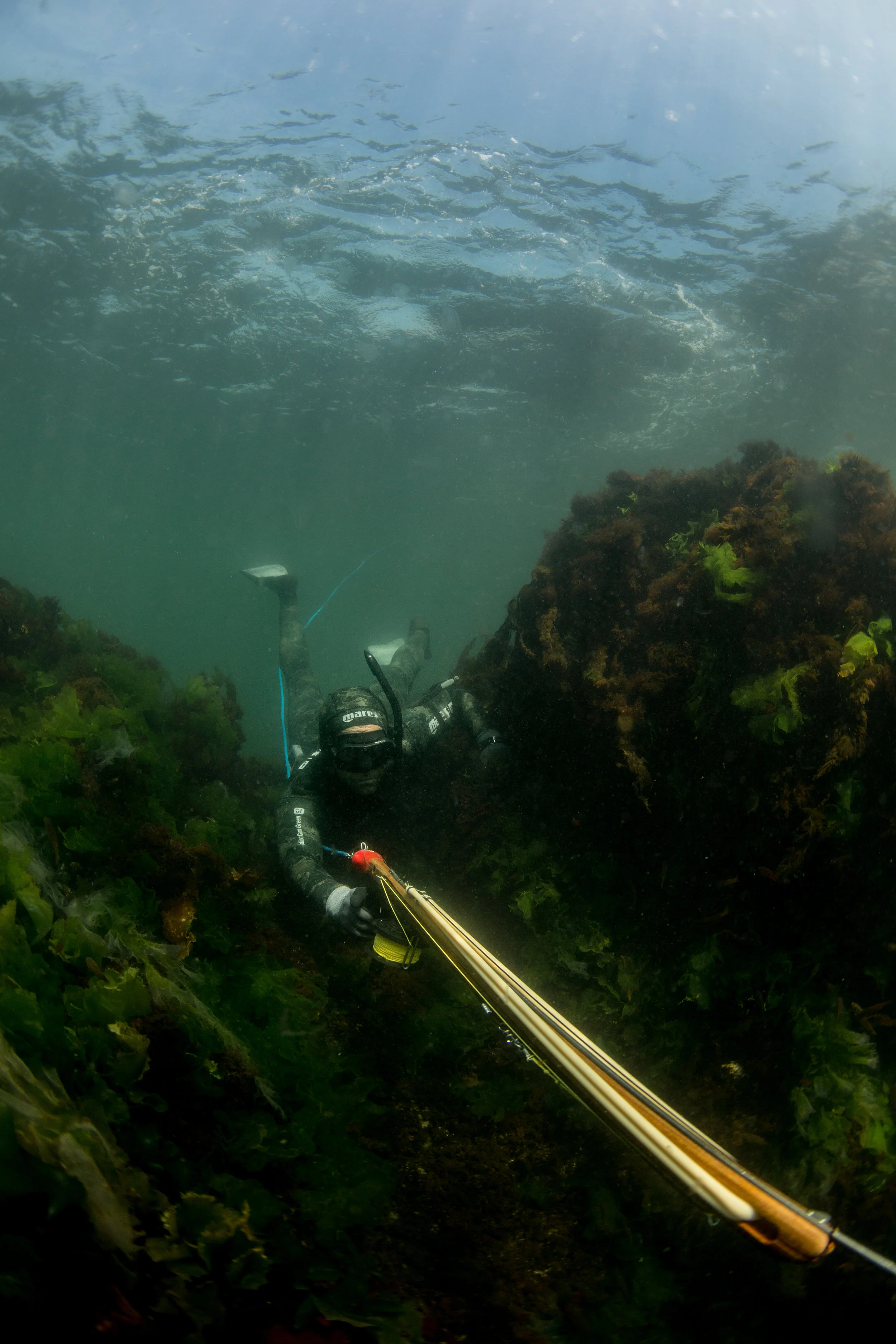 Myles below the surface.