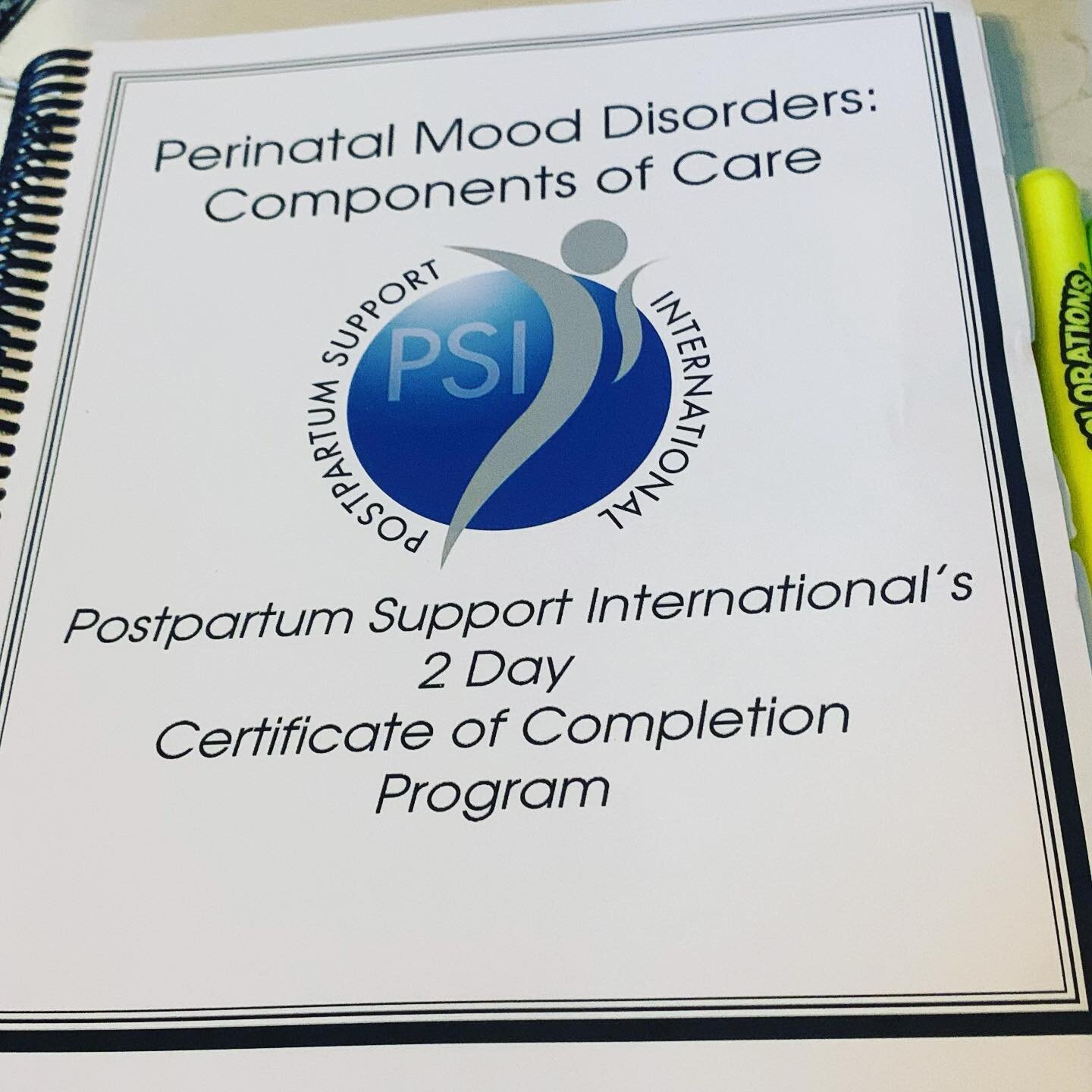 Happy Friday! I&rsquo;m kicking the weekend off with Day One of @postpartumsupportinternational training. I have been wanting to take this one for years and was finally able to find the time in my schedule (thank you virtual!) and the emotional capac