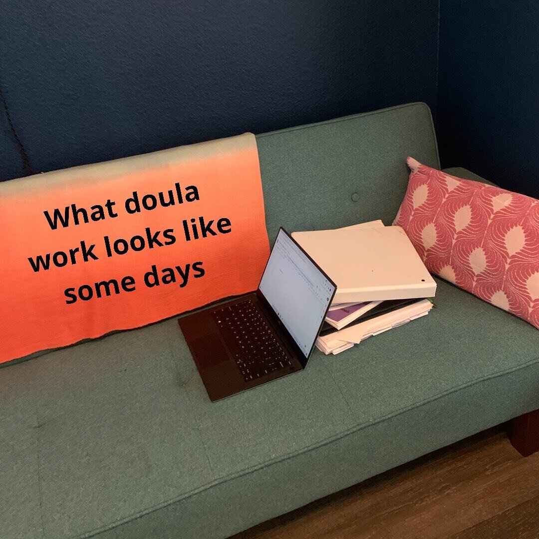 Some days doula work is parents and babies and some days it looks like this. I&rsquo;m working on updating my resource files for my clients and to share with other doulas in @keepaustindoulad_ctda. When a client asks me a question, I like to be able 