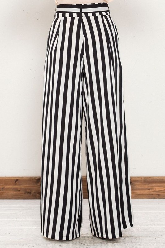 A. Calin black and white stripe pants AT1380 back.jpg