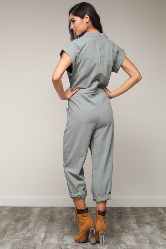 strut and bolt IBR1390 surplus olve green jumpsuit back.jpg