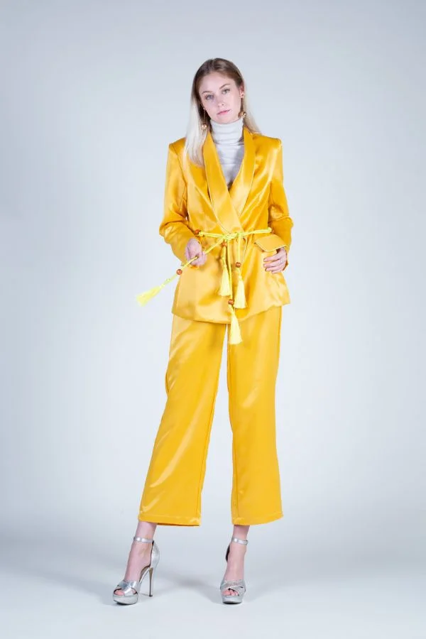 Golden Girl Velvet Suit
