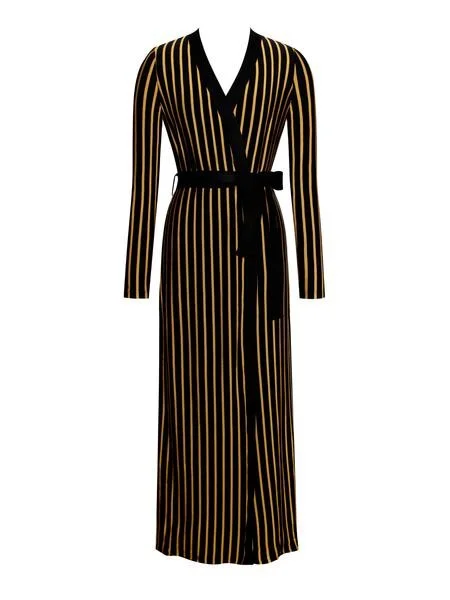 miss circle black and gold stripe set cardigan 2.jpg