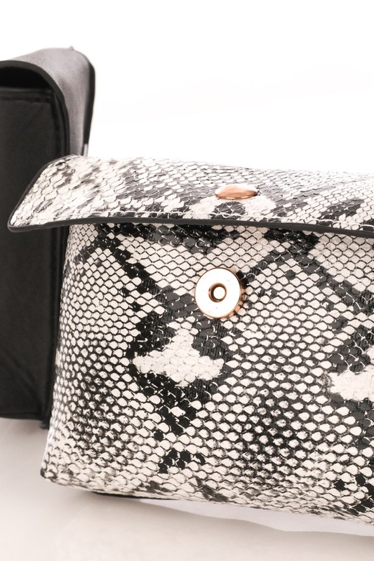 eshe python and black double pouch belt bag extreme closeup.jpg