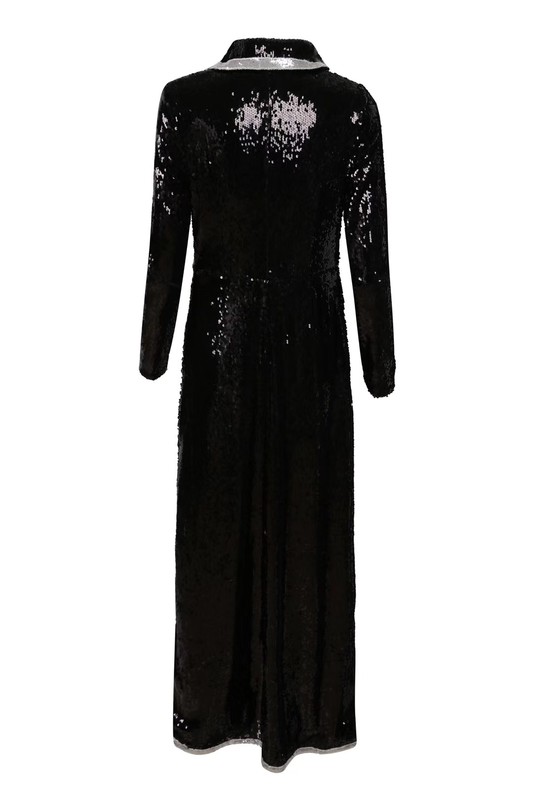 Seka Black and silver sequin tuxedo dress back no model.jpg