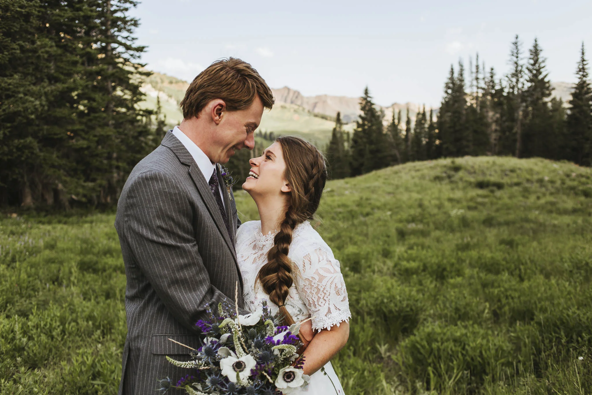 Emma + Jason Bridals | Albion Basin - Little Cottonwood Canyon | Utah Wedding Photographer