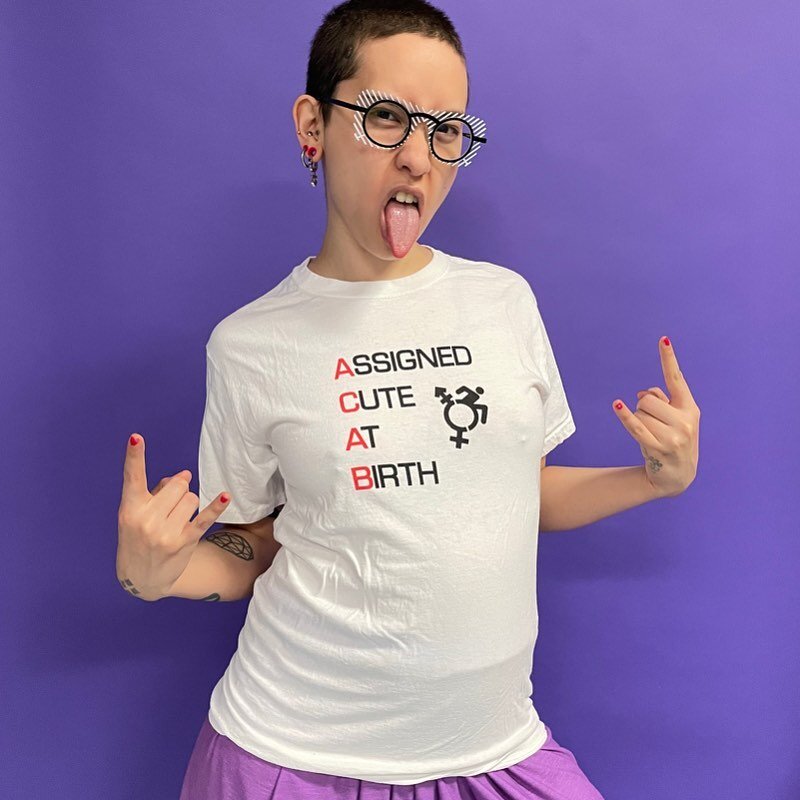 I love being Assigned Cute At Birth (wink wink). 

There is a summer sale going on at Teespring and I was bad at sharing the last one because I keep running out of spoons, so if you are interested use the code &ldquo;HEATWAVE&rdquo; for 10% off all i