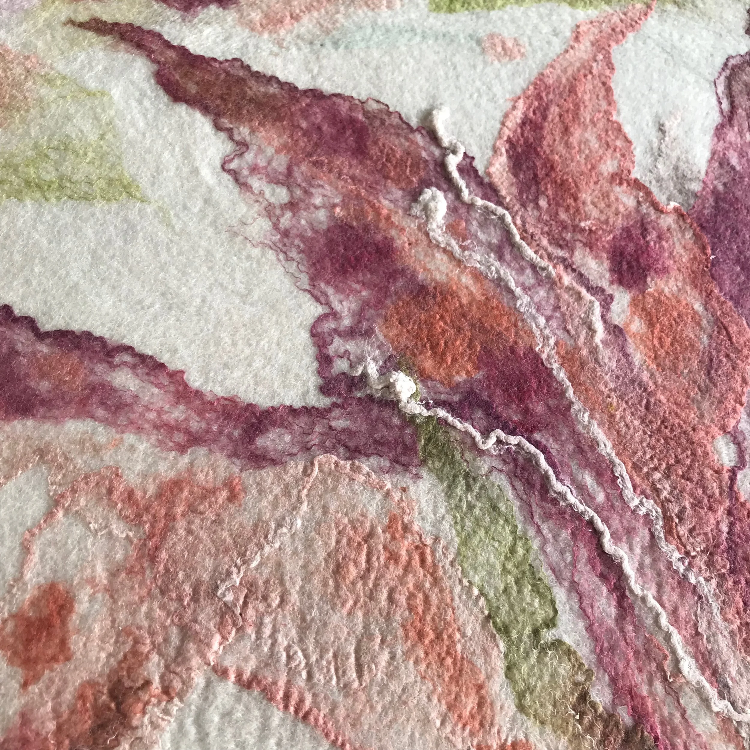 Felted artwork isn't any more difficult to care for than other painted mediums.