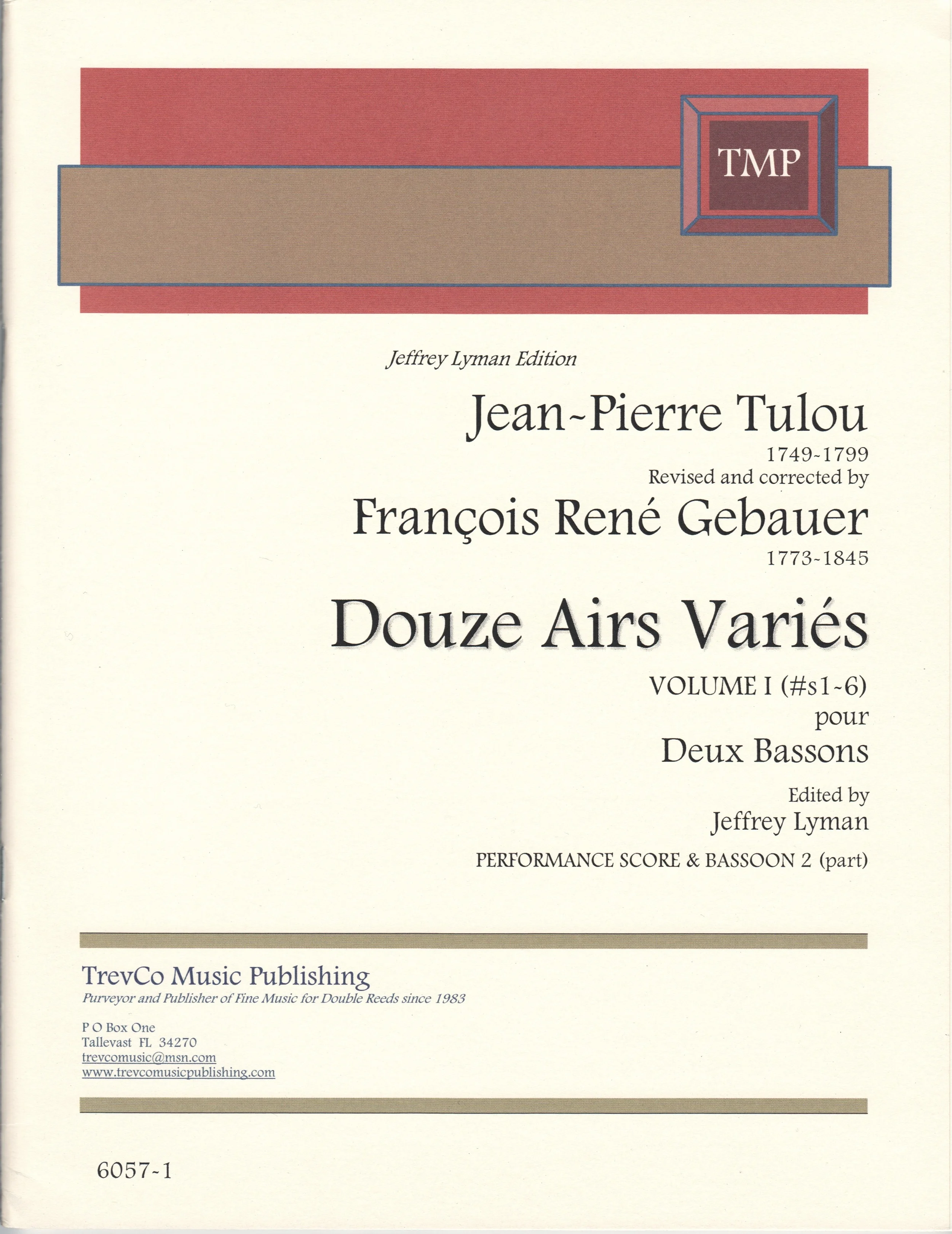 Jean-Pierre Tulou: Douze Airs Variés
