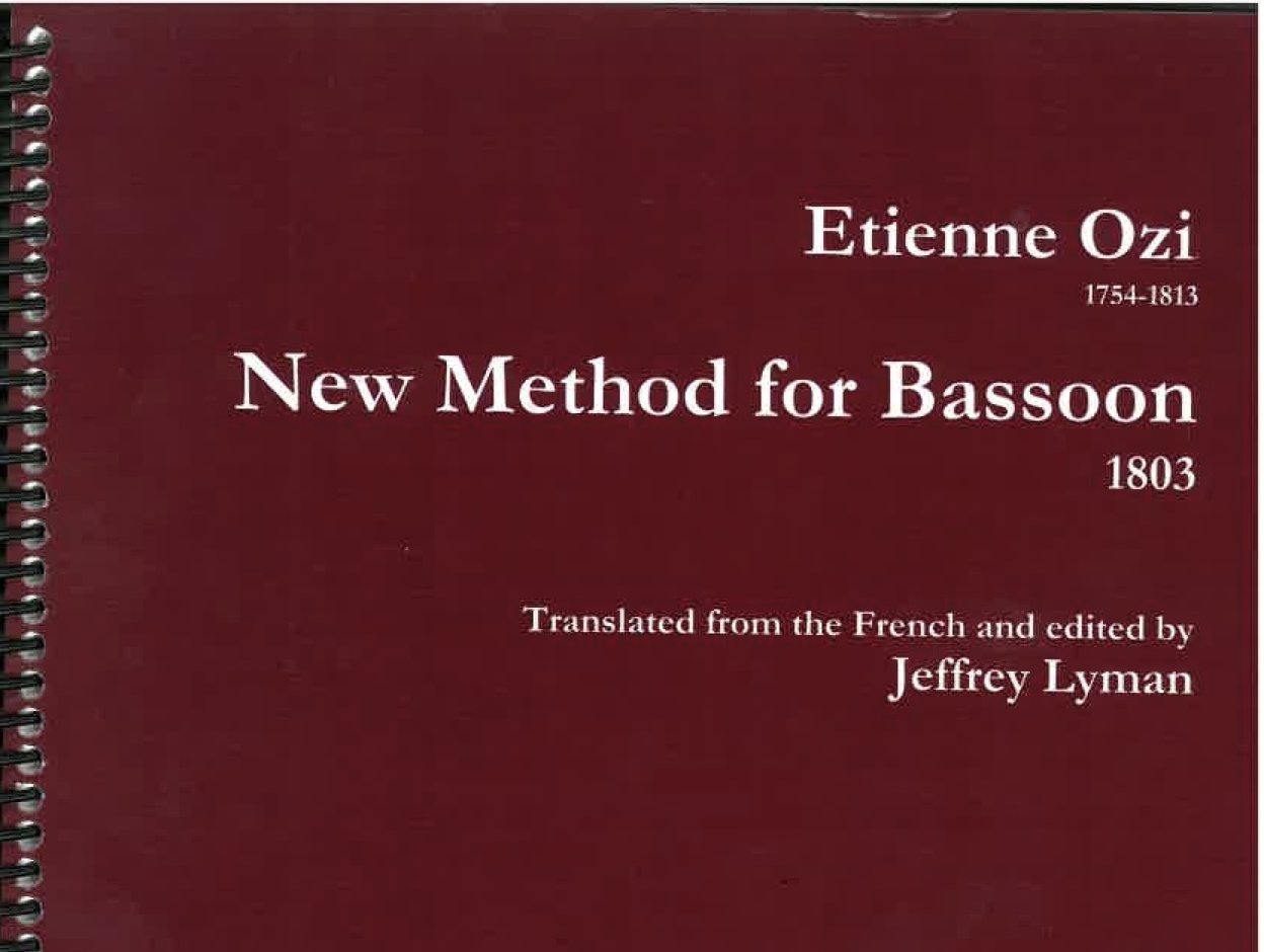 Étienne Ozi: New Method for Bassoon (1803)