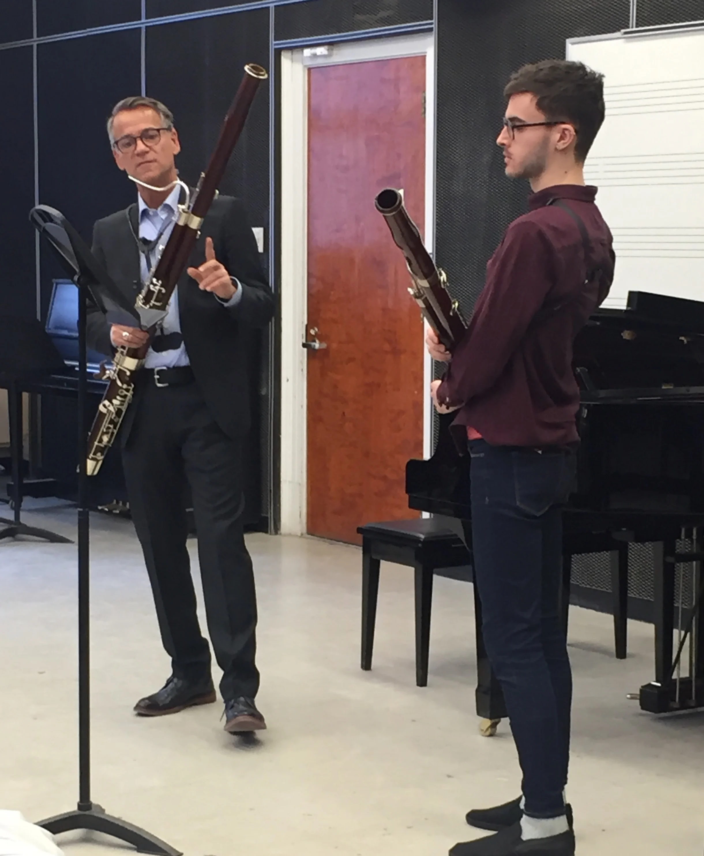 With Samuel Rouleau during a master class at McGill University