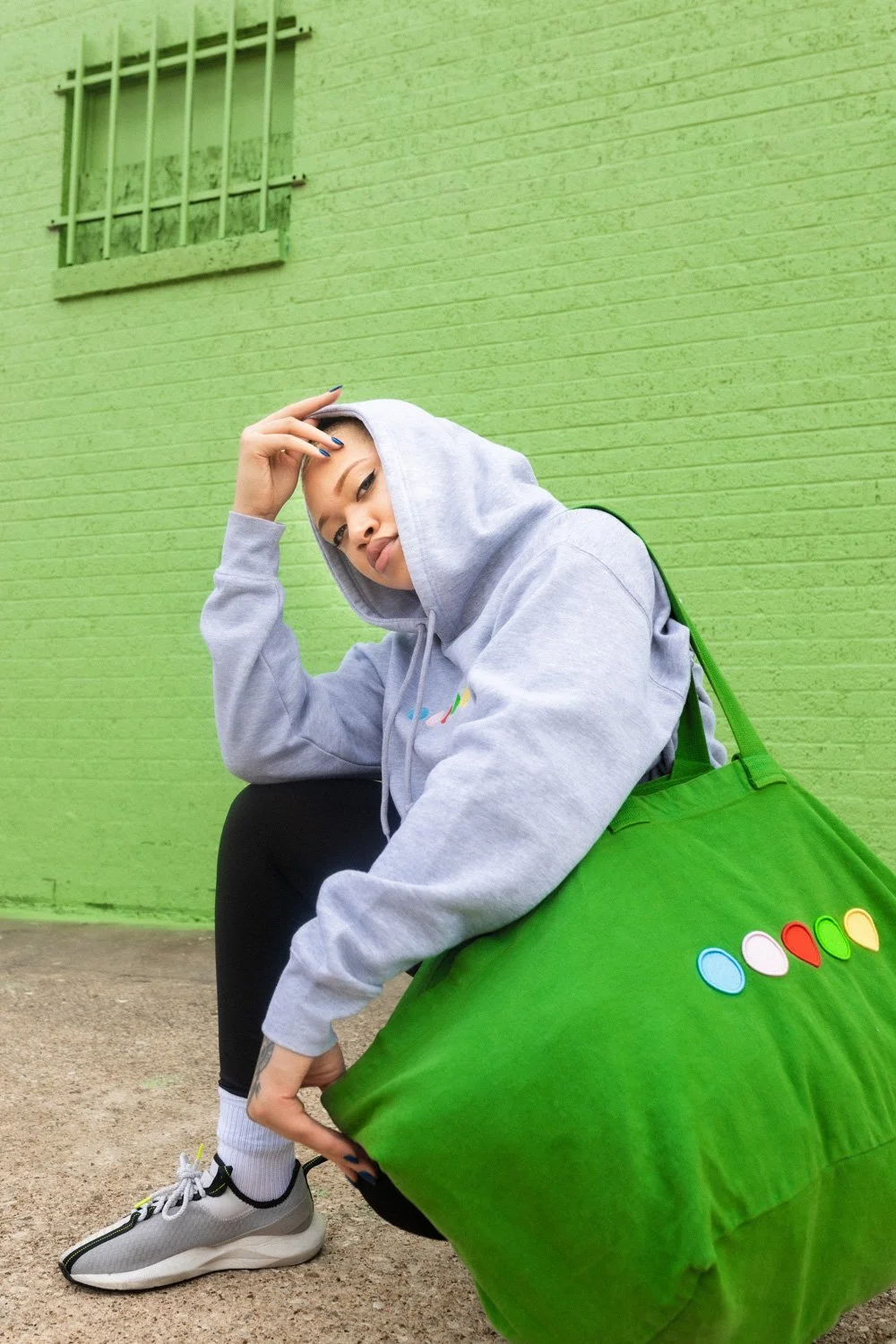 GREEN OVERSIZE BAG