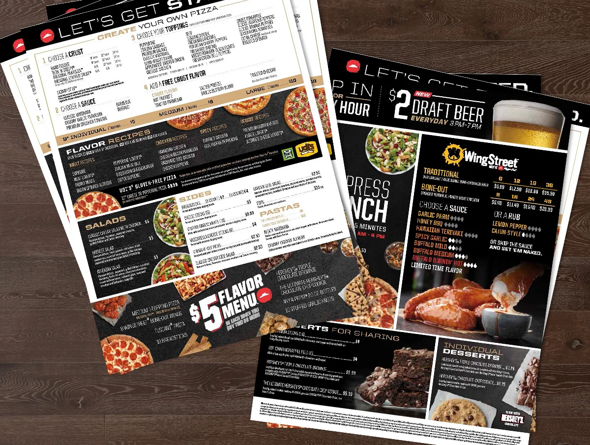 New Menus for Dine-In