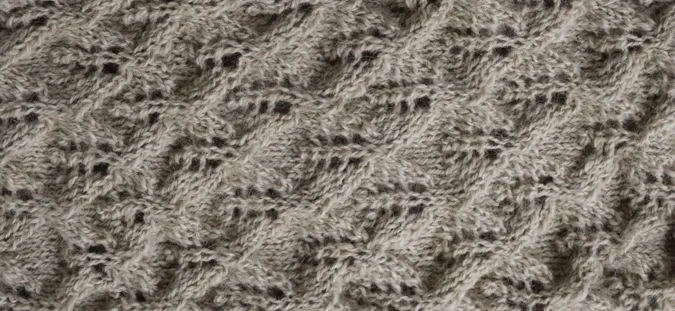 hand knit alpaca scarf