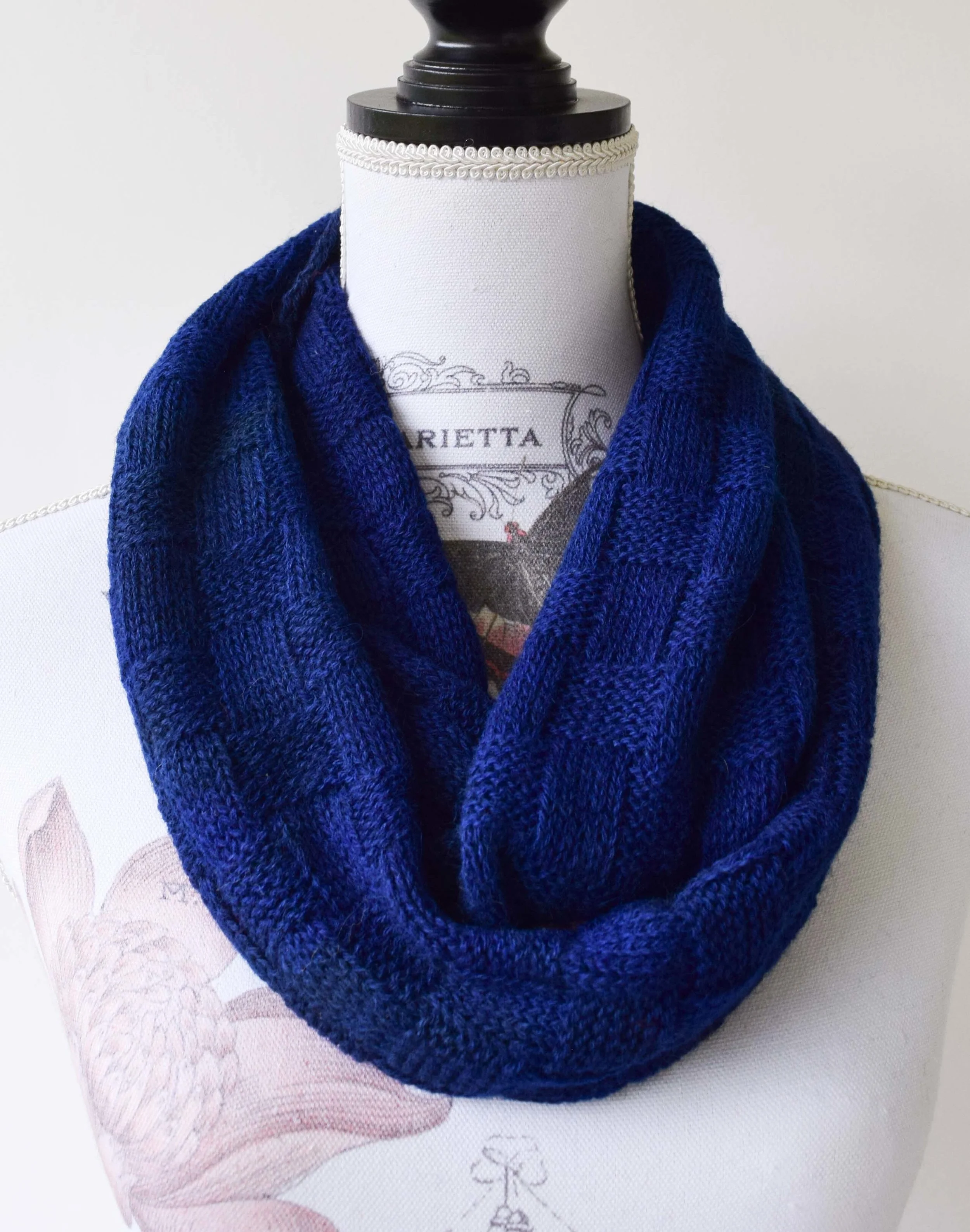 art dyed alpaca infinity scarf