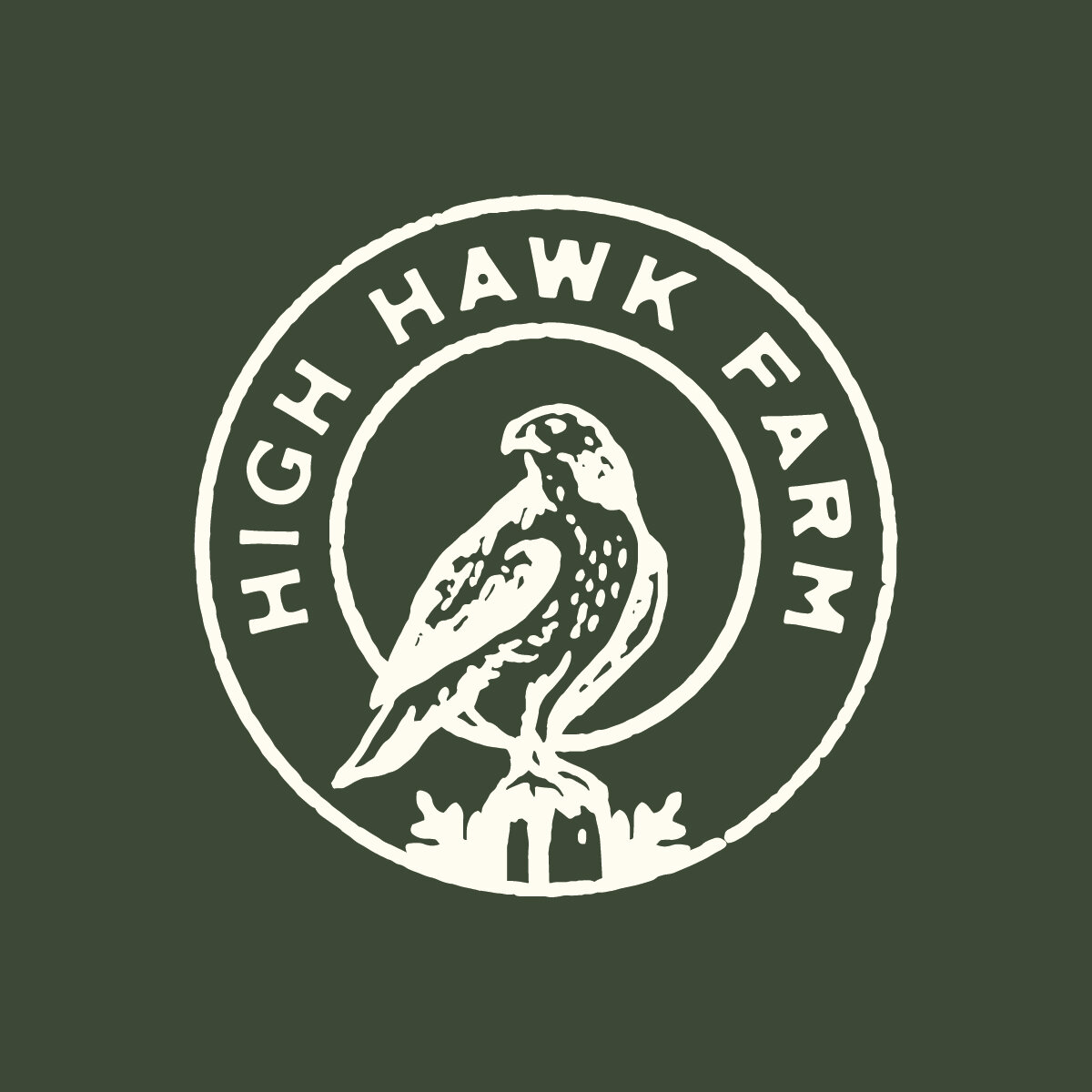 High Hawk Farm Secondary Logo - with Plants- Cream on Green.jpg