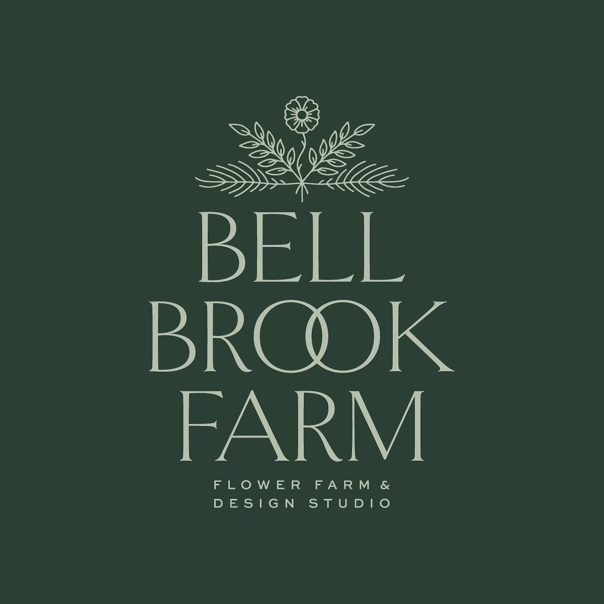 New logo system for @bellbrookfarm 🌸 I had so much fun working on a rebrand with Emily this spring, just as she made the big leap to focusing on her flower farm and design studio full time. We wanted to show how her business has grown with this new 