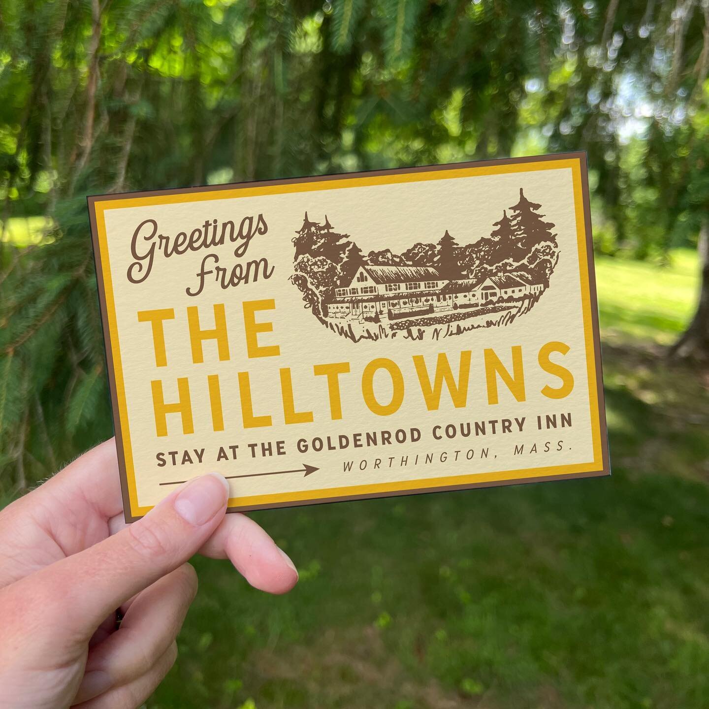 Some of my favorite retro details from the @goldenrodcountryinn branding project. Greetings from The Hilltowns! Read all about this one over on the blog - link in bio 🌿🌼🌲
