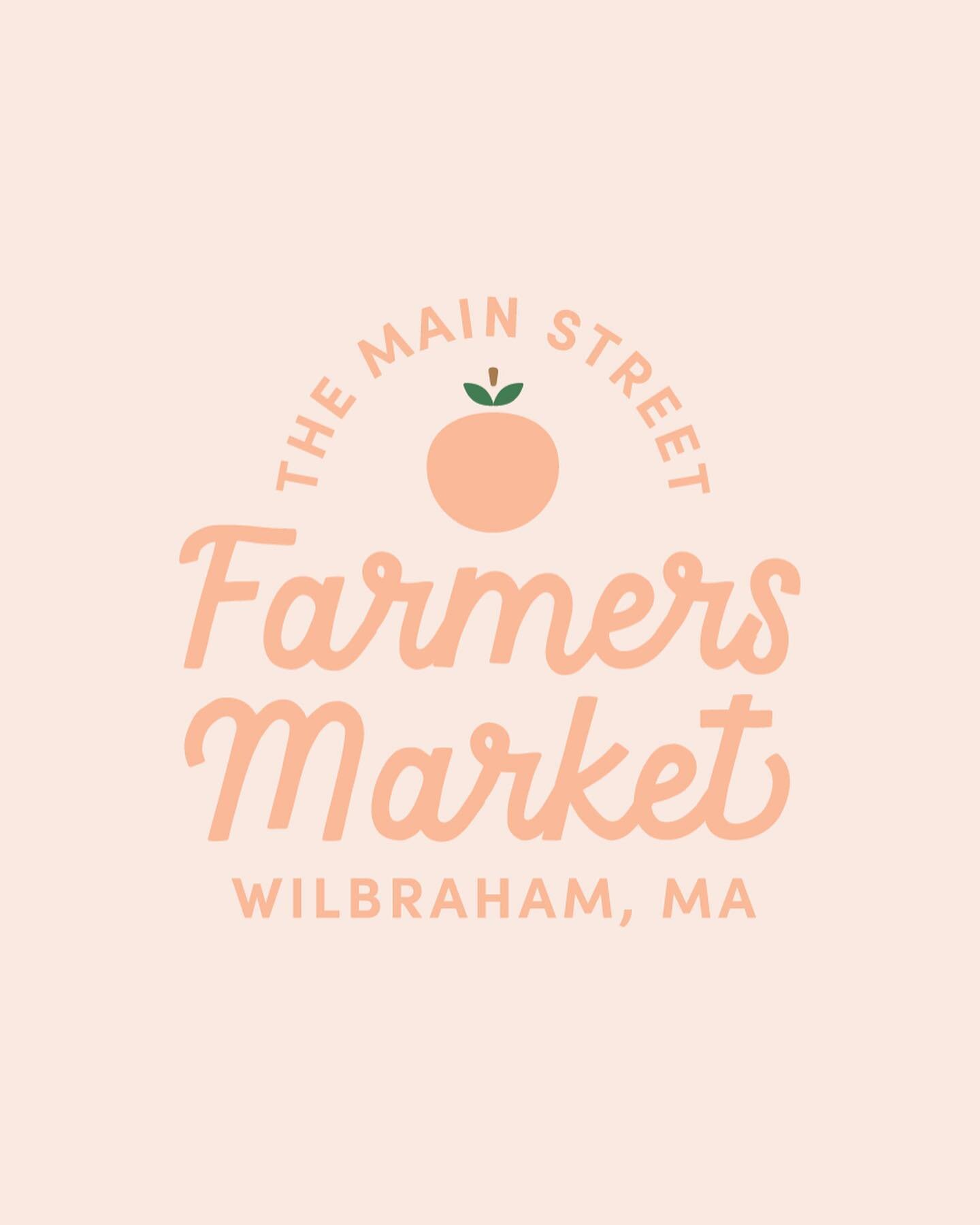 As part of the new branding for @wilbrahamwelcomeproject we also branded the Main Street Farmers Market, which they put on every Wednesday! My sister and I bring our @ironhorseflowerfarm bouquets to the market each week, and it&rsquo;s become such a 
