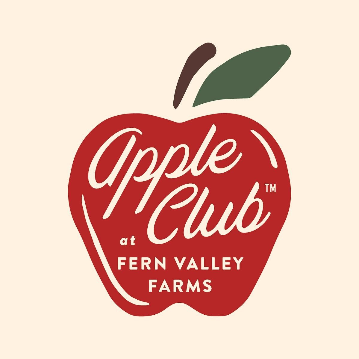 This weekend was the season opener for Pick-Your-Own Apples at Fern Valley Farms! I made this new little Apple Club&trade;️ logo especially for the real PYO warriors. I think we need to make patches. 🍎Every weekend this September - come up and get y