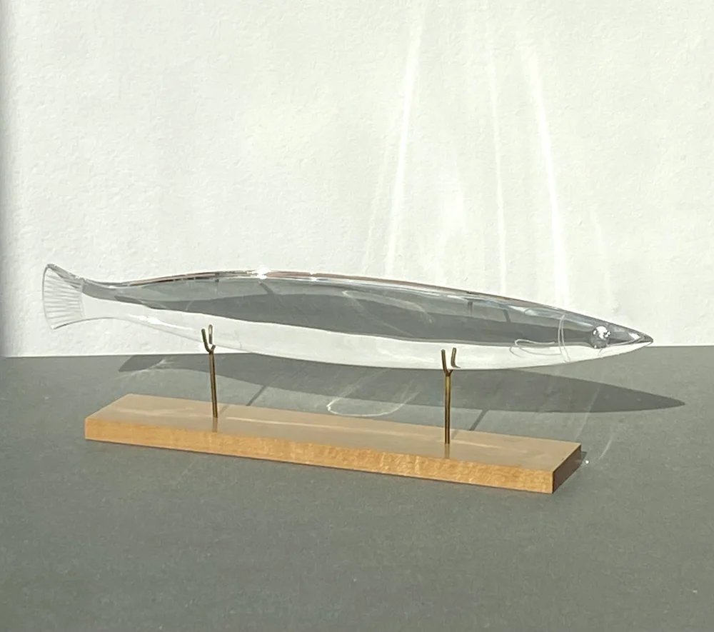 工芸品 baccarat Francois Xavier Lalanne Porcelain Barracuda Fish Baccarat