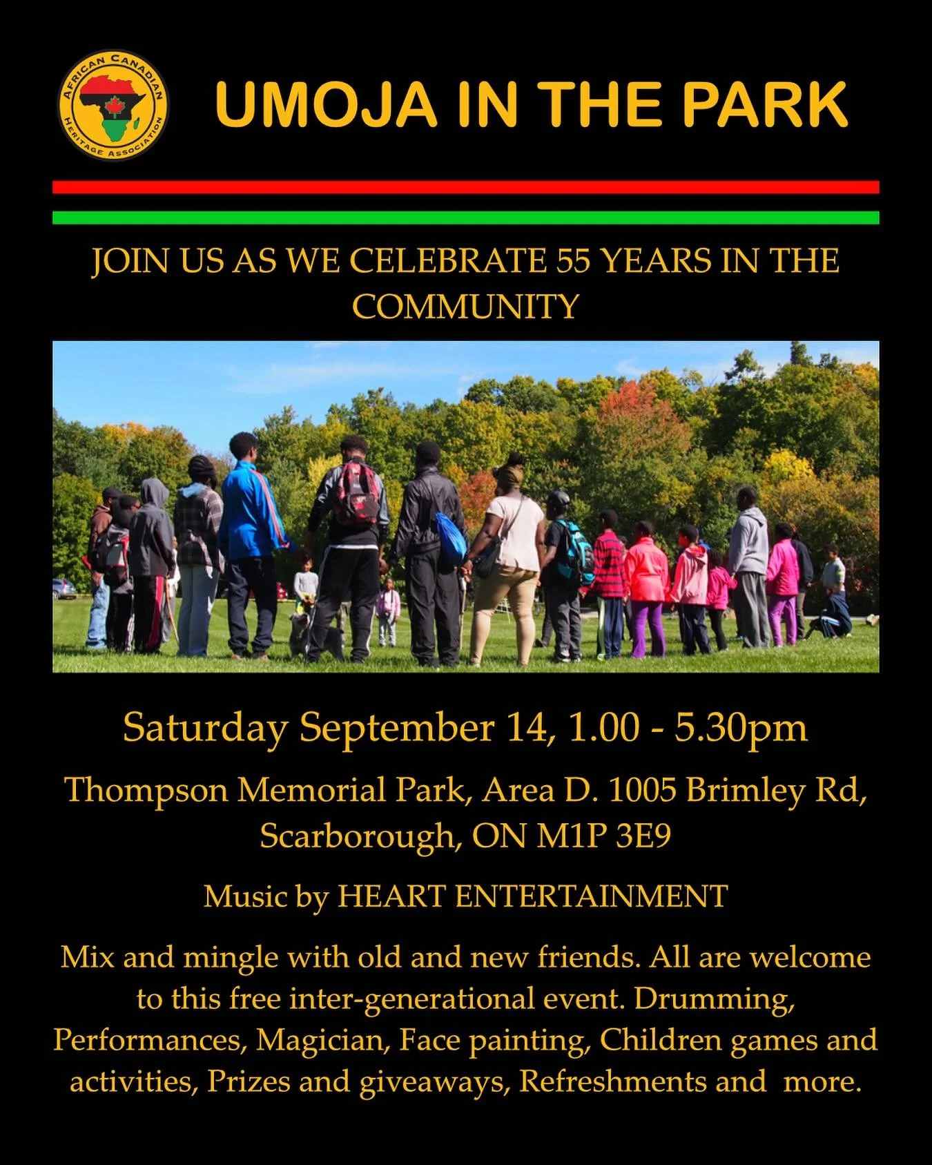 Join ACHA on Saturday September 14th from 1 pm - 5 pm.