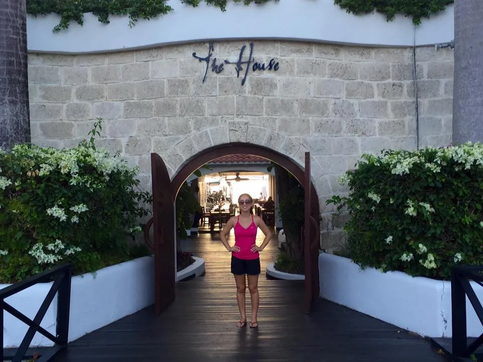 Outside our hotel, "The House". We highly recommend it!