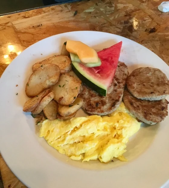 All-American Breakfast plate.