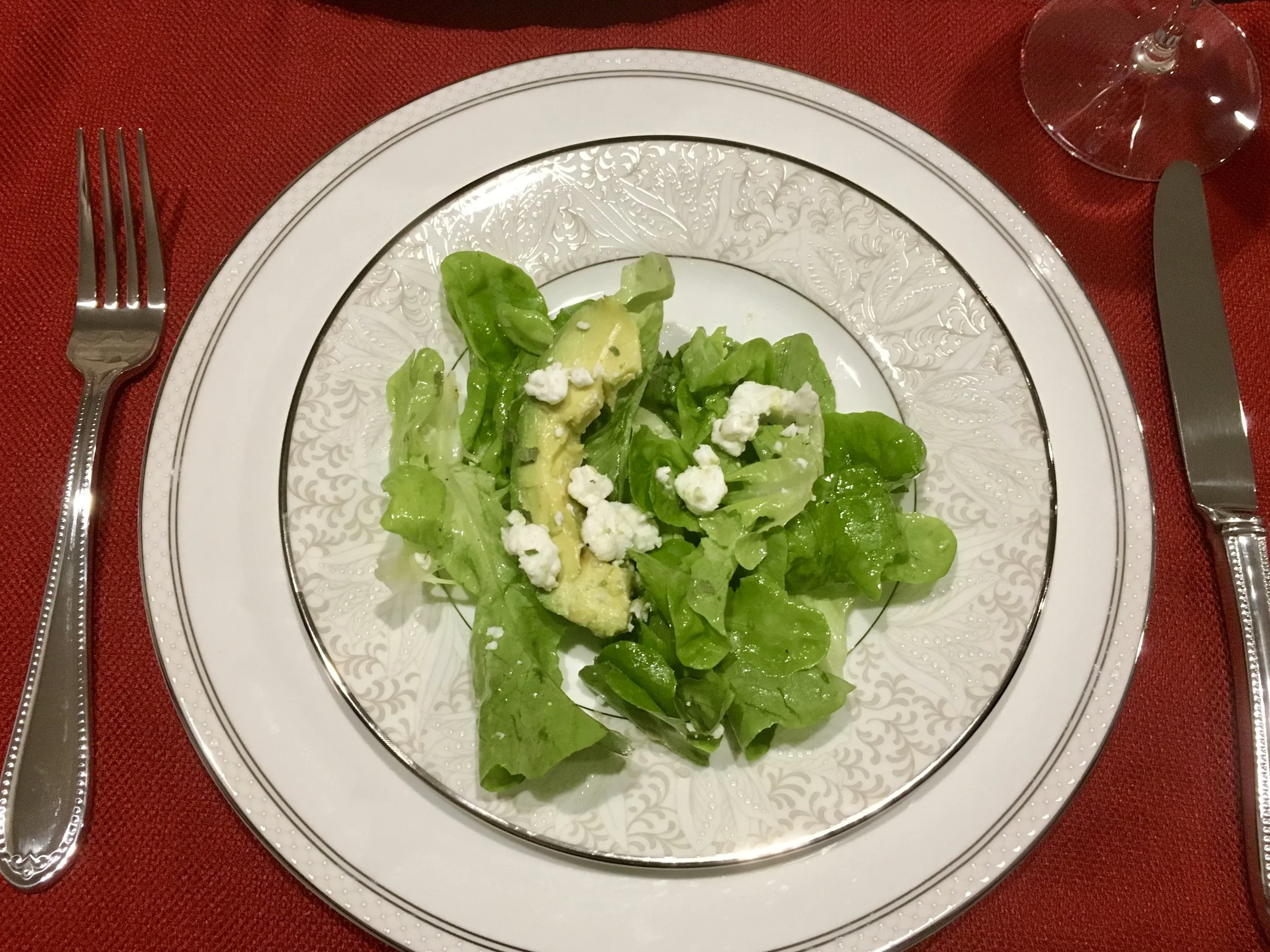 Spring Green Salad with Creamy Shallot Vinaigrette