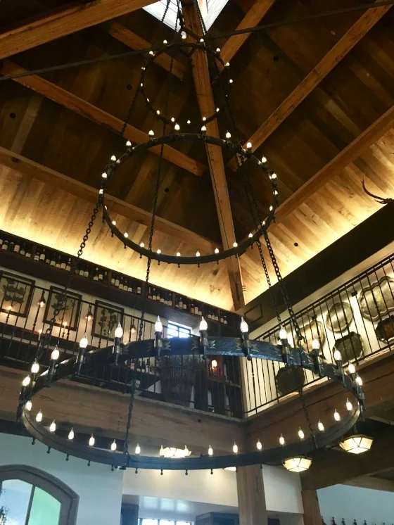 I loved the light fixtures throughout the property. This gorgeous chandelier hung in the entrance of Signature Restaurant.