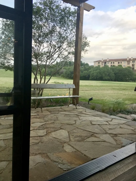 View from our table.